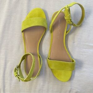 Neon green sandals
